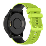 Smartwatch Silikone Rem (22mm) Gitter - Limegrøn / Sort