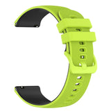 Smartwatch Silikone Rem (22mm) Gitter - Limegrøn / Sort