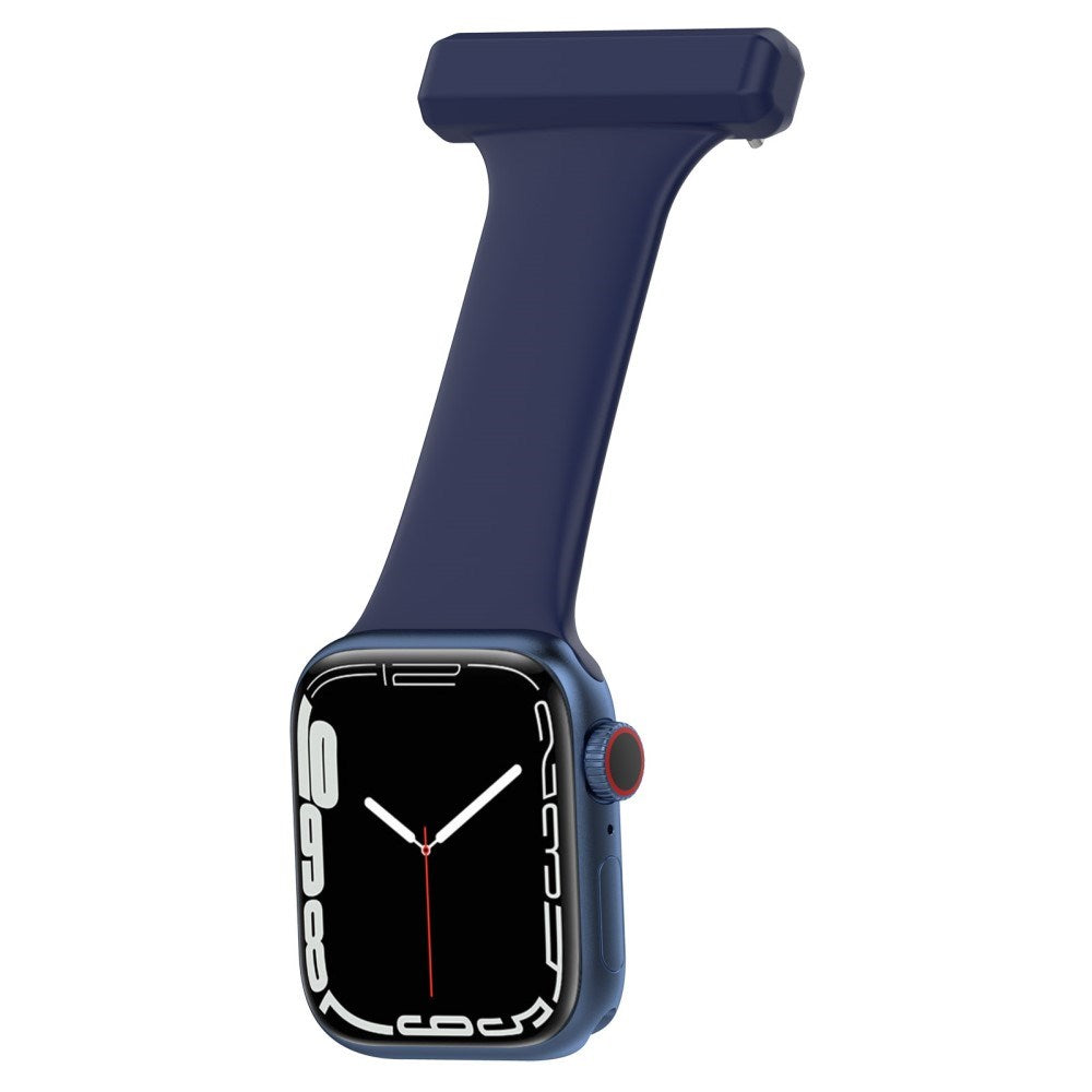 Apple Watch (38/40/SE/41/42mm) Silikone Sygepleje Urrem - Blå