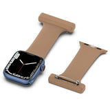 Apple Watch (38/40/SE/41/42mm) Silikone Sygepleje Urrem - Brun