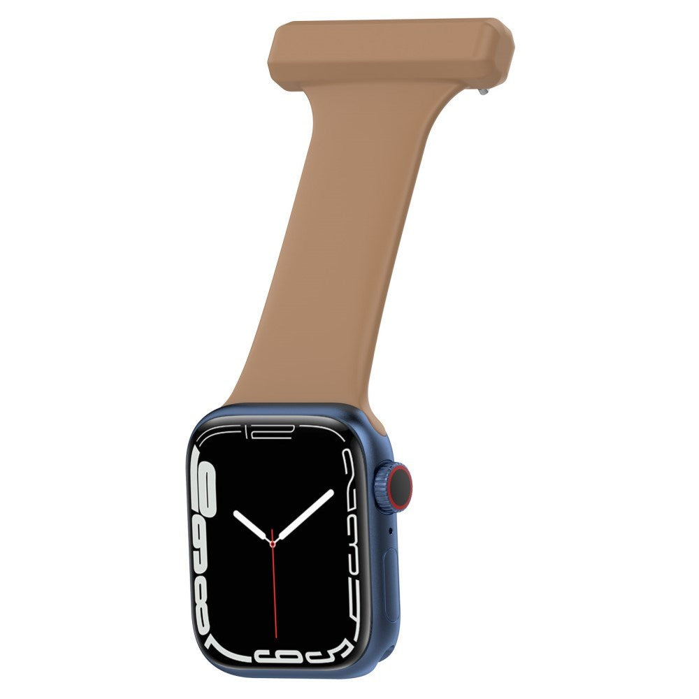 Apple Watch (38/40/SE/41/42mm) Silikone Sygepleje Urrem - Brun