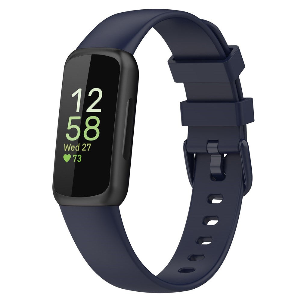 Fitbit Inspire 3 Silikone Rem - Mørkeblå