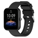 Universal Silikone Smartwatch Urrem (20mm) m. Metal Spænde - Sort