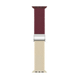 Apple Watch (38/40/SE/41/42mm) Tofarvet Nylon Rem - Rød / Beige