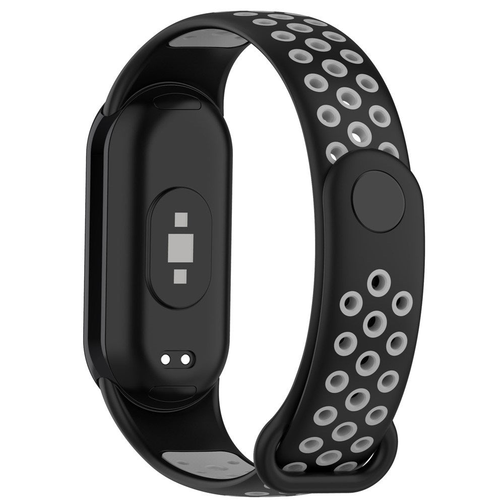 Xiaomi Smart Band 10 / 9 / 8 / NFC Silikone Urrem - Sort / Grå