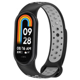 Xiaomi Smart Band 10 / 9 / 8 / NFC Silikone Urrem - Sort / Grå