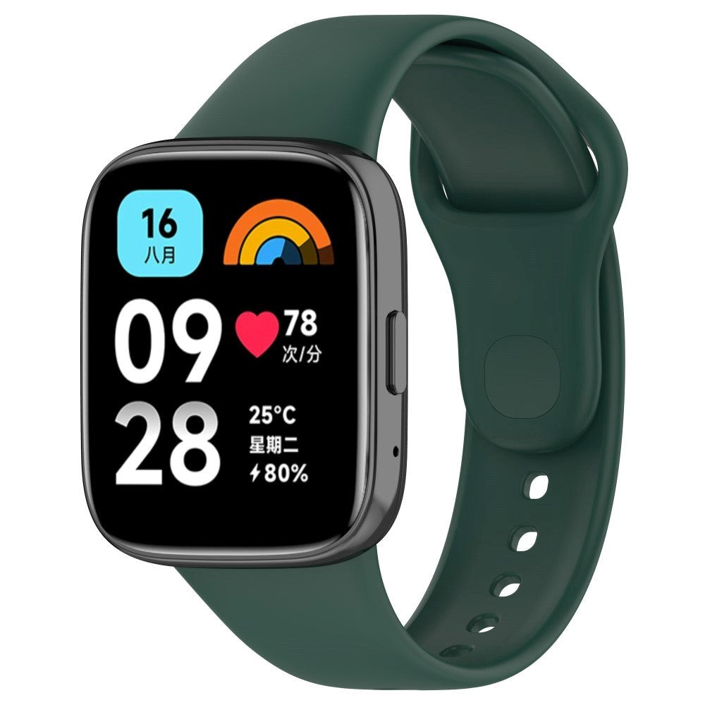 Xiaomi Redmi Watch 3 Active Silikone Smartwatch Rem - Mørkegrøn