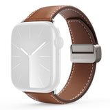 Apple Watch (38/40/SE/41/42mm) DUX DUCIS Kunstlæderrem - Brun