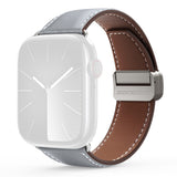 Apple Watch (42/44/SE/45/46/49mm) DUX DUCIS Kunstlæderrem - Grå