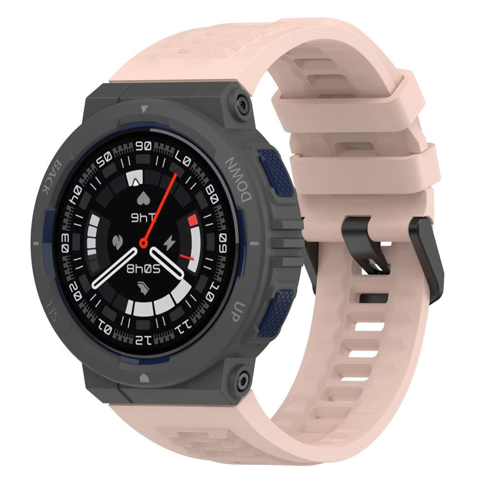 Amazfit Active Edge Silikone Rem inkl. Stifter - Lyserød