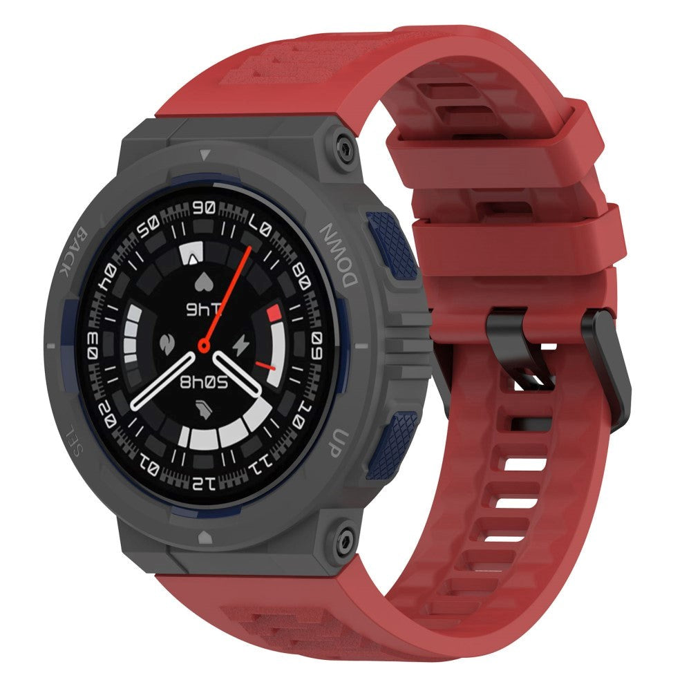 Amazfit Active Edge Silikone Rem inkl. Stifter - Rød