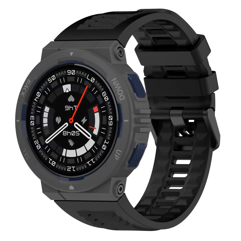 Amazfit Active Edge Silikone Rem inkl. Stifter - Sort