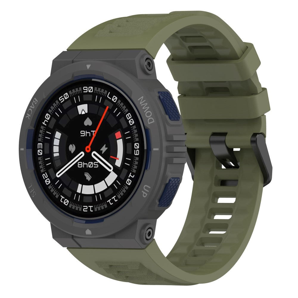 Amazfit Active Edge Silikone Rem inkl. Stifter - Grøn