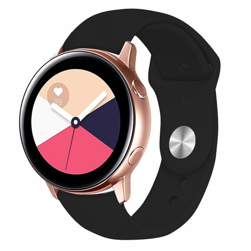 Huawei Watch GT 4 (41mm) / Garmin Venu 3S (18mm) Silikone Urrem - Sort