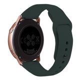 Huawei Watch GT 4 (41mm) / Garmin Venu 3S (18mm) Silikone Urrem - Mørkegrøn