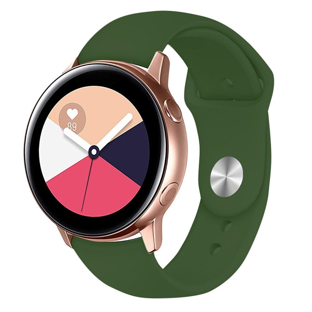 Huawei Watch GT 4 (41mm) / Garmin Venu 3S (18mm) Silikone Urrem - Grøn