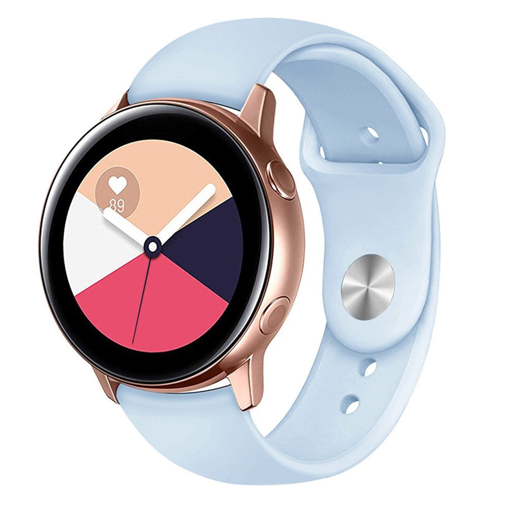 Huawei Watch GT 4 (41mm) / Garmin Venu 3S (18mm) Silikone Urrem - Lyseblå