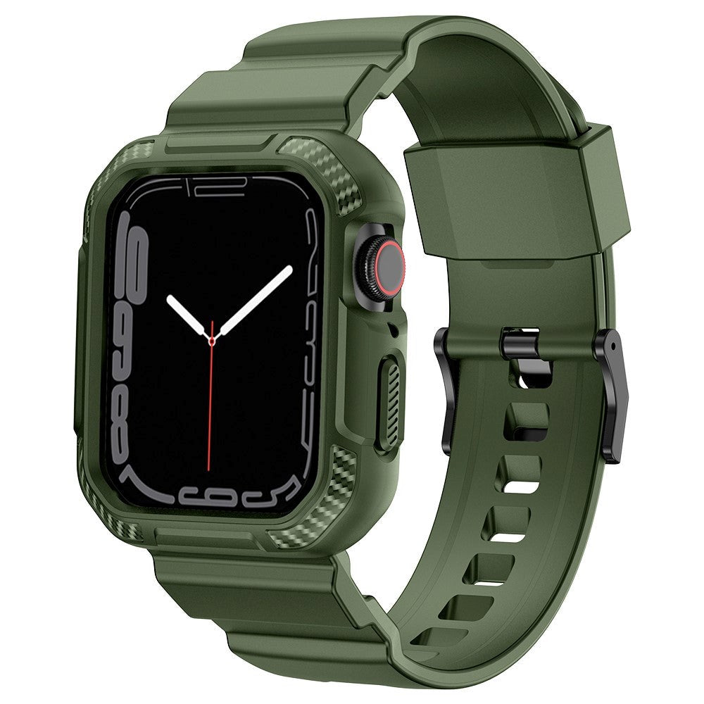 Apple Watch (38/40/SE/41MM) Plastik Cover og Urrem - Grøn