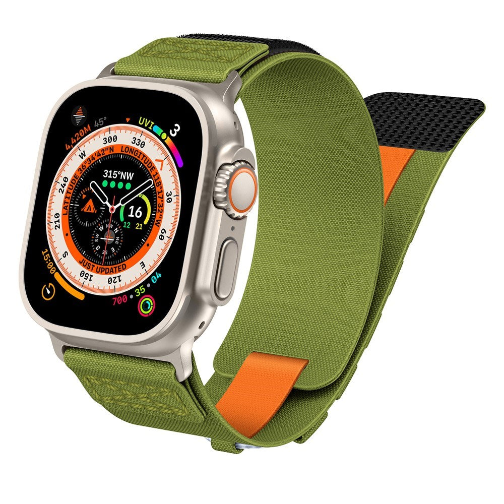 EIDERWOOD Apple Watch (42/44/SE/45/46/49mm) Nylon Rem - Grøn