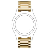 Universal 14mm Rustfri Stål Smartwatch Rem - Guld