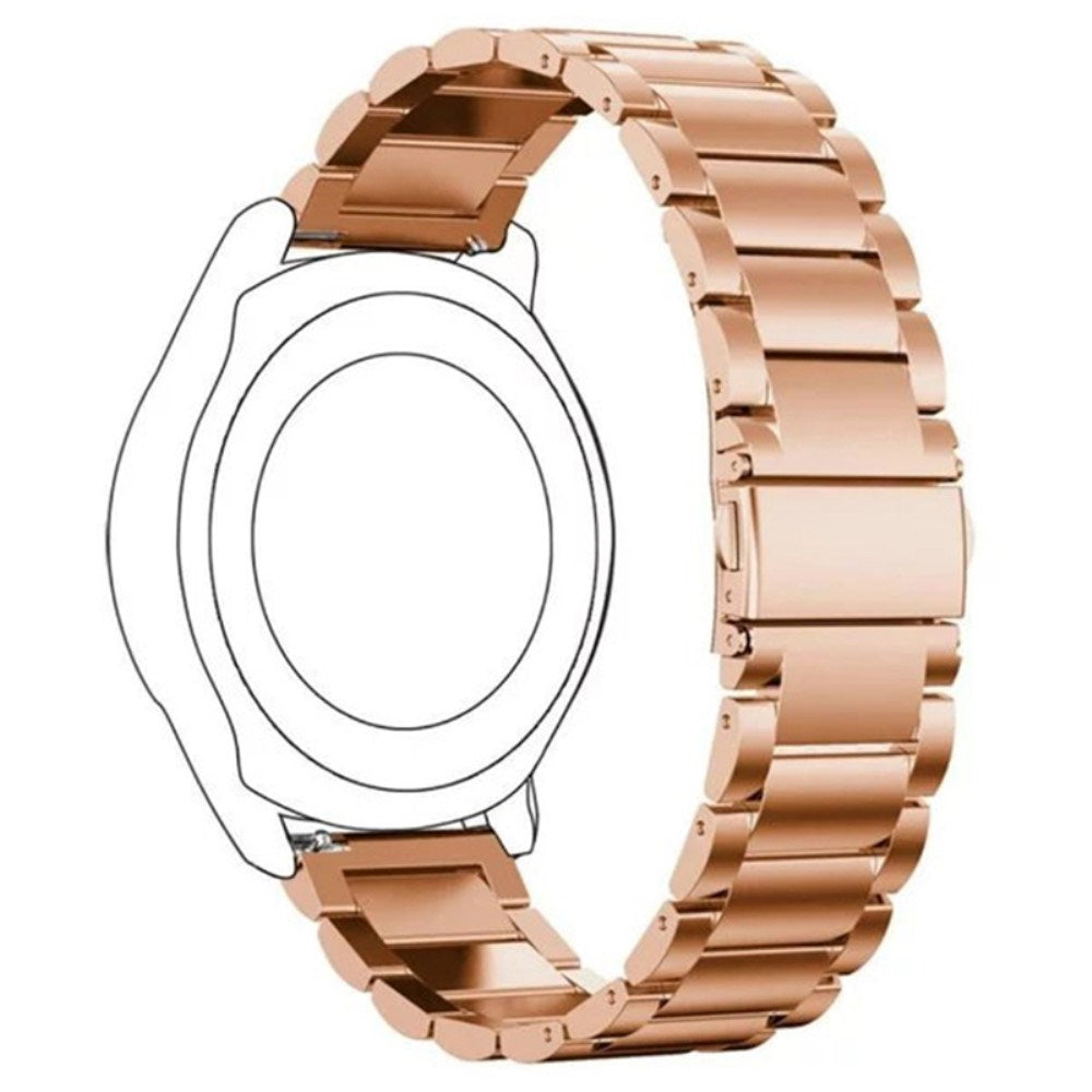 Universal 14mm Rustfri Stål Smartwatch Rem - Rose Gold