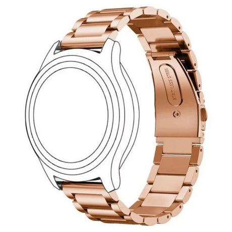 Universal 14mm Rustfri Stål Smartwatch Rem - Rose Gold