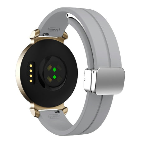 EIDERWOOD Garmin Lily 2 Magnetisk Silikone Urrem - Grå