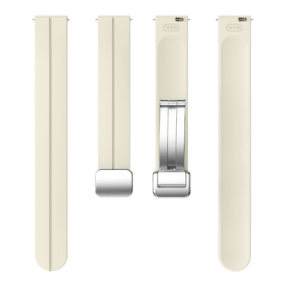 EIDERWOOD Garmin Lily 2 Magnetisk Silikone Urrem - Beige