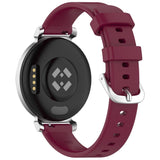 EIDERWOOD Garmin Lily 2 Silikone Urrem m. Metalspænde - Mørkerød
