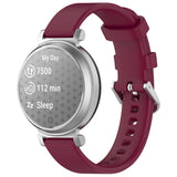 EIDERWOOD Garmin Lily 2 Silikone Urrem m. Metalspænde - Mørkerød