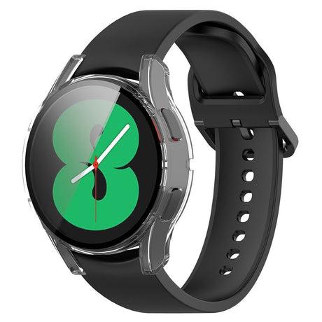 Samsung Galaxy Watch 4 (40mm) / FE (40mm) Hård Plastik Cover m. Indbygget Skærmbeskytter - Gennemsigtig