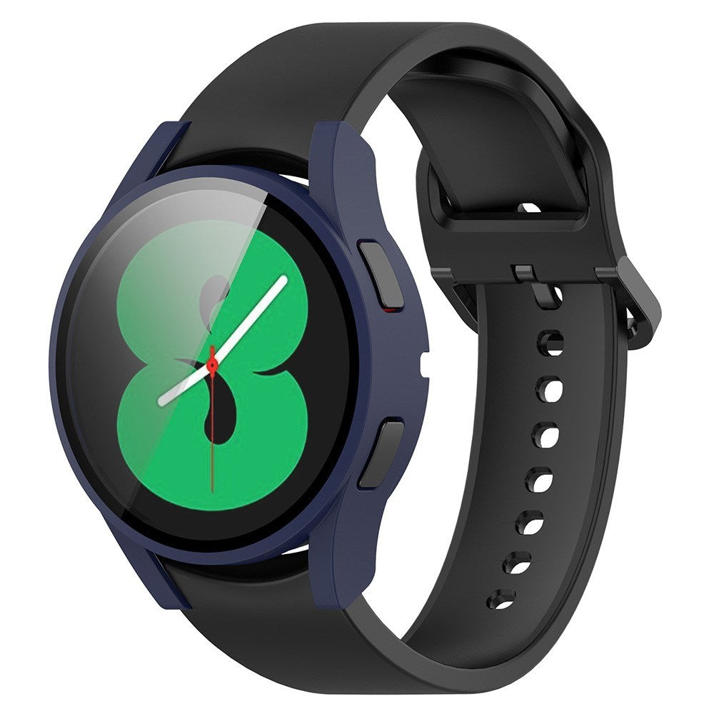 Samsung Galaxy Watch 4 (40mm) / FE (40mm) Hård Plastik Cover m. Indbygget Skærmbeskytter - Blå