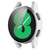 Samsung Galaxy Watch 4 (40mm) / FE (40mm) Hård Plastik Cover m. Indbygget Skærmbeskytter - Sølv