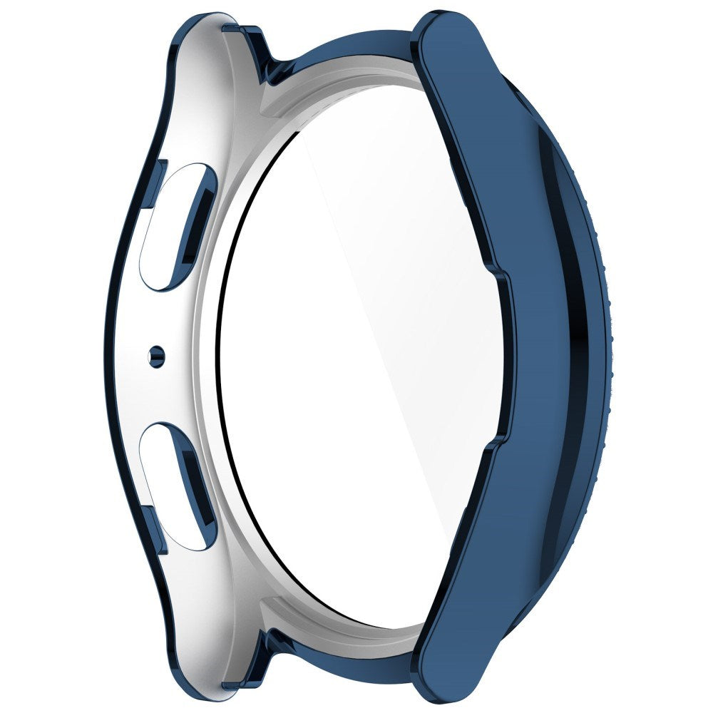 Samsung Galaxy Watch 7 (40mm) Hårdt Plastik Cover m. Indbygget Skærmbeskyttelse - Blå & Rhinsten