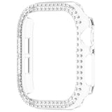 Apple Watch 10 (42mm) Hårdt Plastik Cover m. Rhinsten - Gennemsigtig / Rhinsten