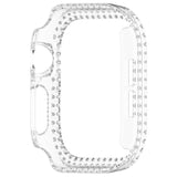 Apple Watch 10 (42mm) Hårdt Plastik Cover m. Rhinsten - Gennemsigtig / Rhinsten