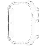 Apple Watch 10 (42mm) Hårdt Plast Cover m. Rhinsten - Gennemsigtig  / Rhinsten