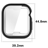 Apple Watch 10 (42mm) Fleksibelt Plast Cover - Inkl. Skærmbeskyttelse - Sort