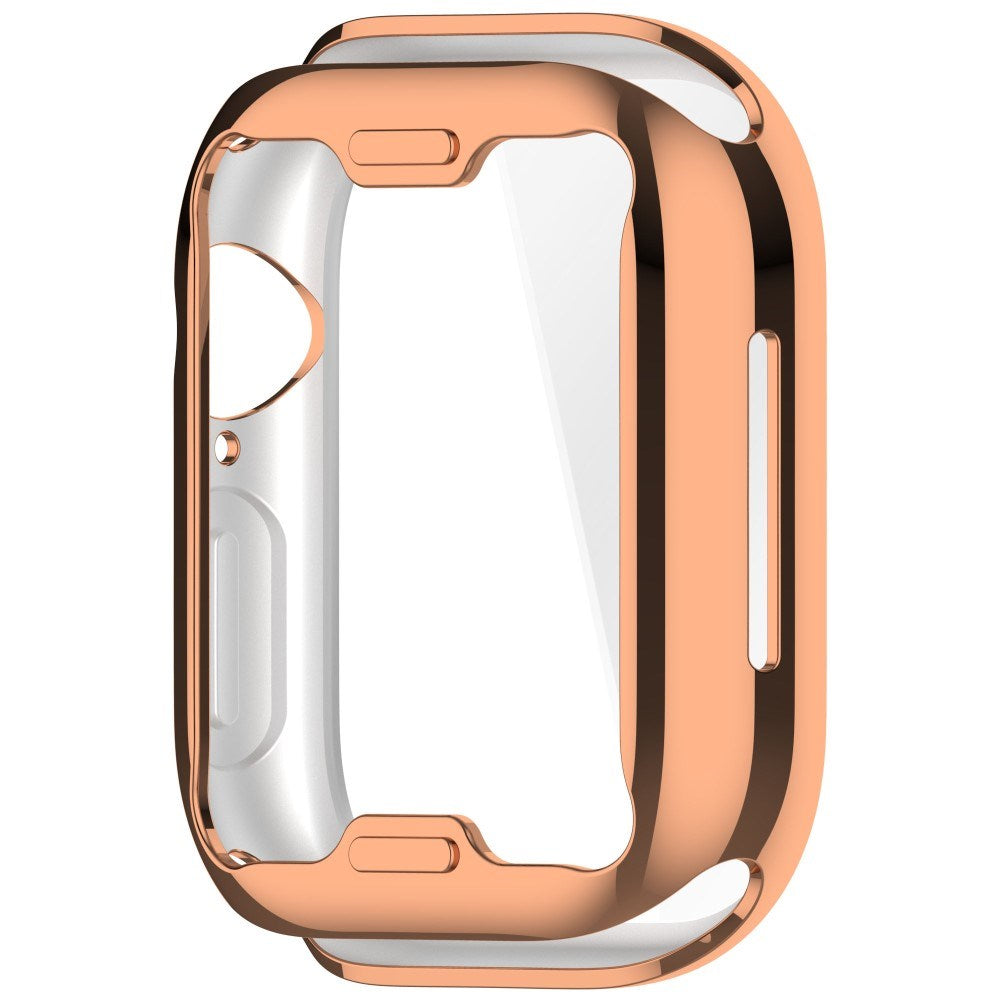 Apple Watch 10 (42mm) Fleksibelt Plast Cover - Inkl. Skærmbeskyttelse - Rose Gold