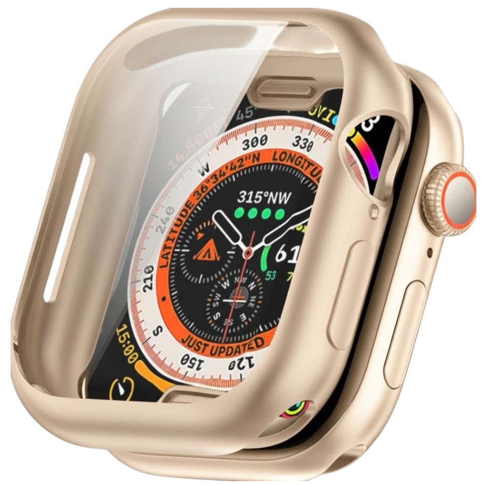 Apple Watch 11 / 10 (42mm) Fleksibelt Plast Cover - Inkl. Skærmbeskyttelse - Starlight