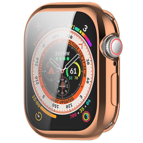 Apple Watch 10 (46mm) Fleksibelt Plast Cover - Inkl. Skærmbeskyttelse - Rose Gold