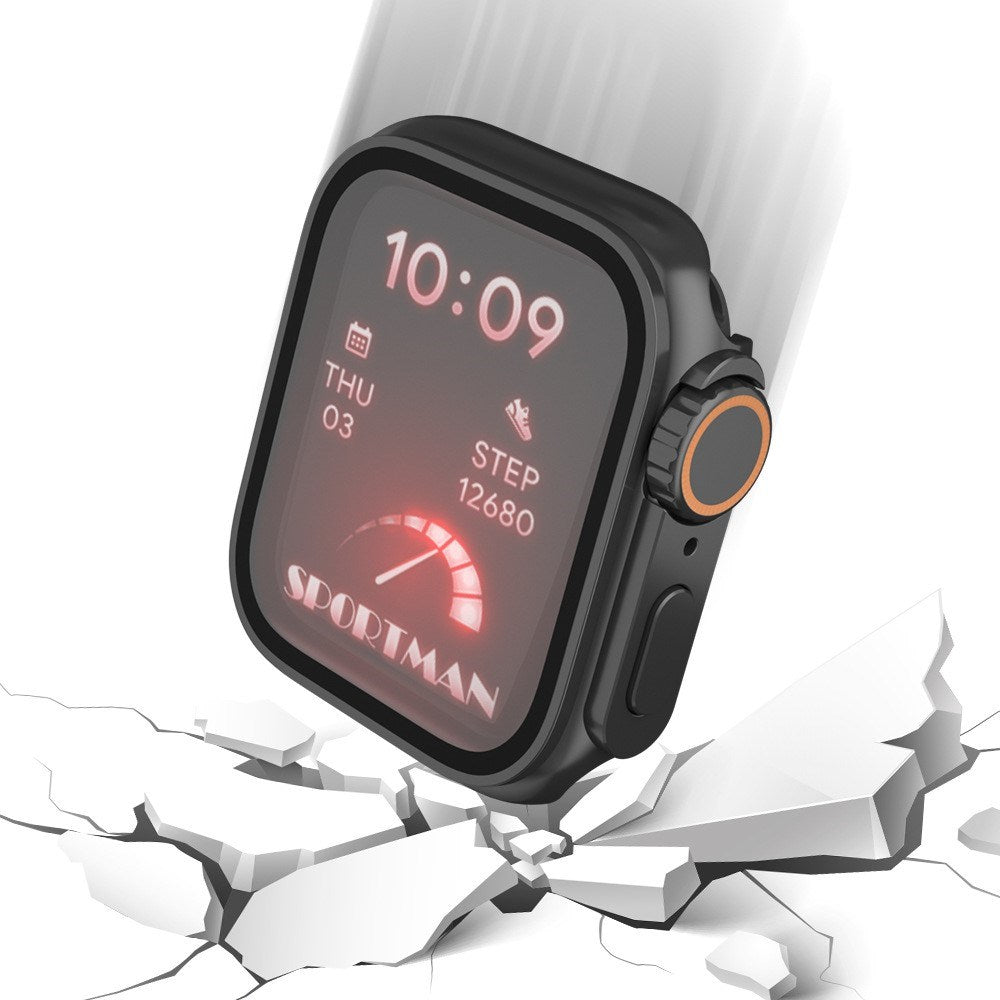 Apple Watch 11 / 10 (46mm) Hårdt Plast Cover m. Skærmbeskyttelsesglas - Hvid