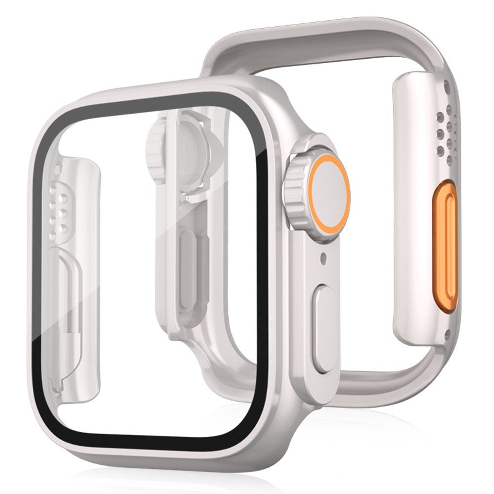 Apple Watch 11 / 10 (46mm) Hårdt Plast Cover m. Skærmbeskyttelsesglas - Starlight