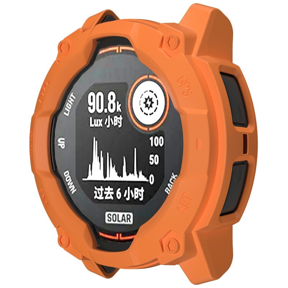 Garmin Instinct 3 Solar (50mm) - Rugged Plastik Cover - Orange