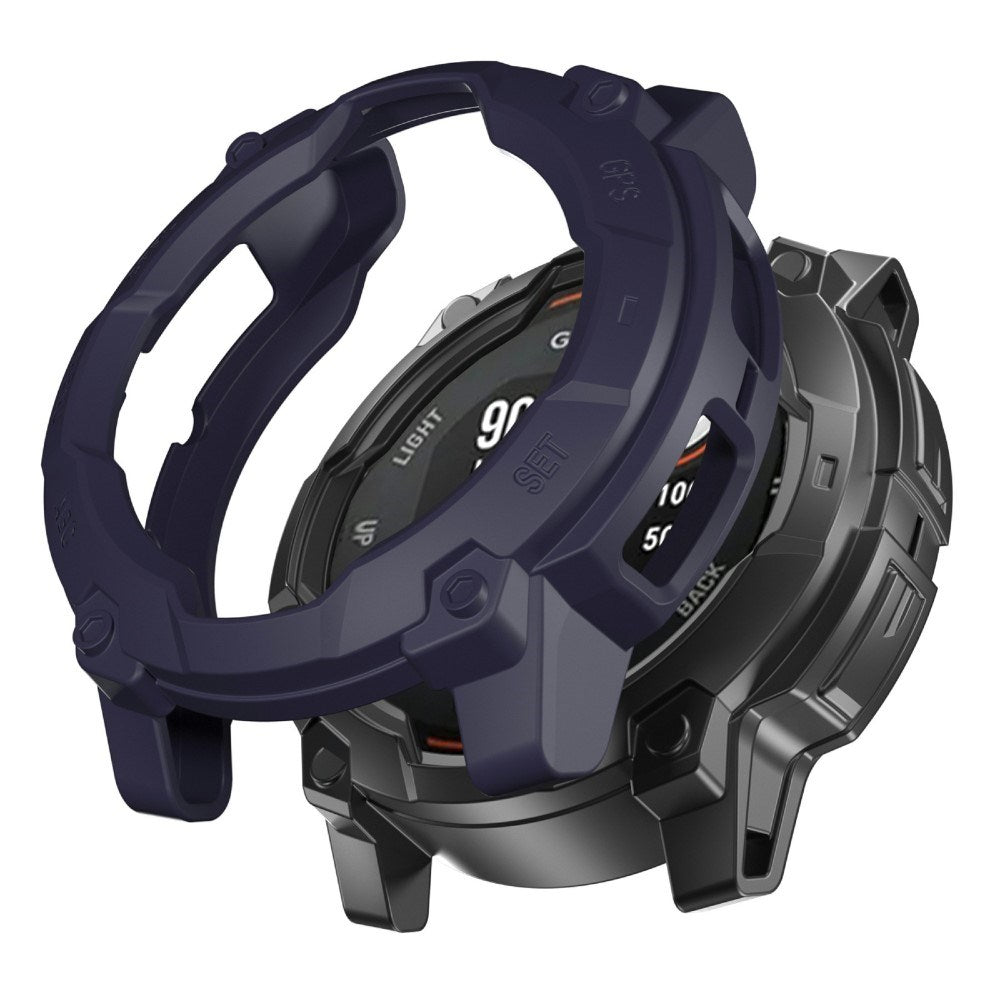 Garmin Instinct 3 Solar (50mm) - Rugged Plastik Cover - Blå
