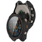 Garmin Tactix 8 AMOLED (51mm) - Hårdt Plastik Cover m. Beskyttelsesglas - Sort / Rød