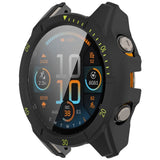 Garmin Tactix 8 AMOLED (51mm) - Hårdt Plastik Cover m. Beskyttelsesglas - Sort / Gul