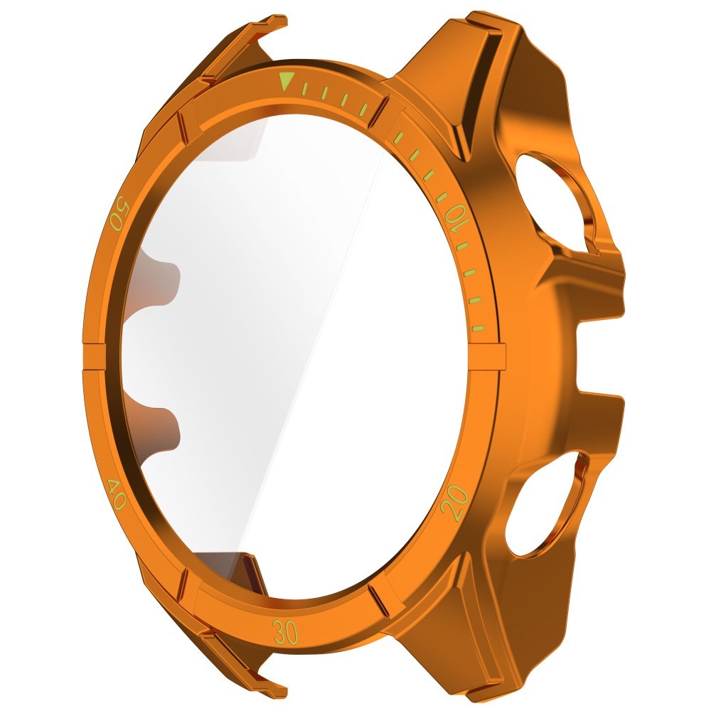 Garmin Tactix 8 AMOLED (47mm) - Hårdt Plastik Cover m. Beskyttelsesglas - Orange / Gul