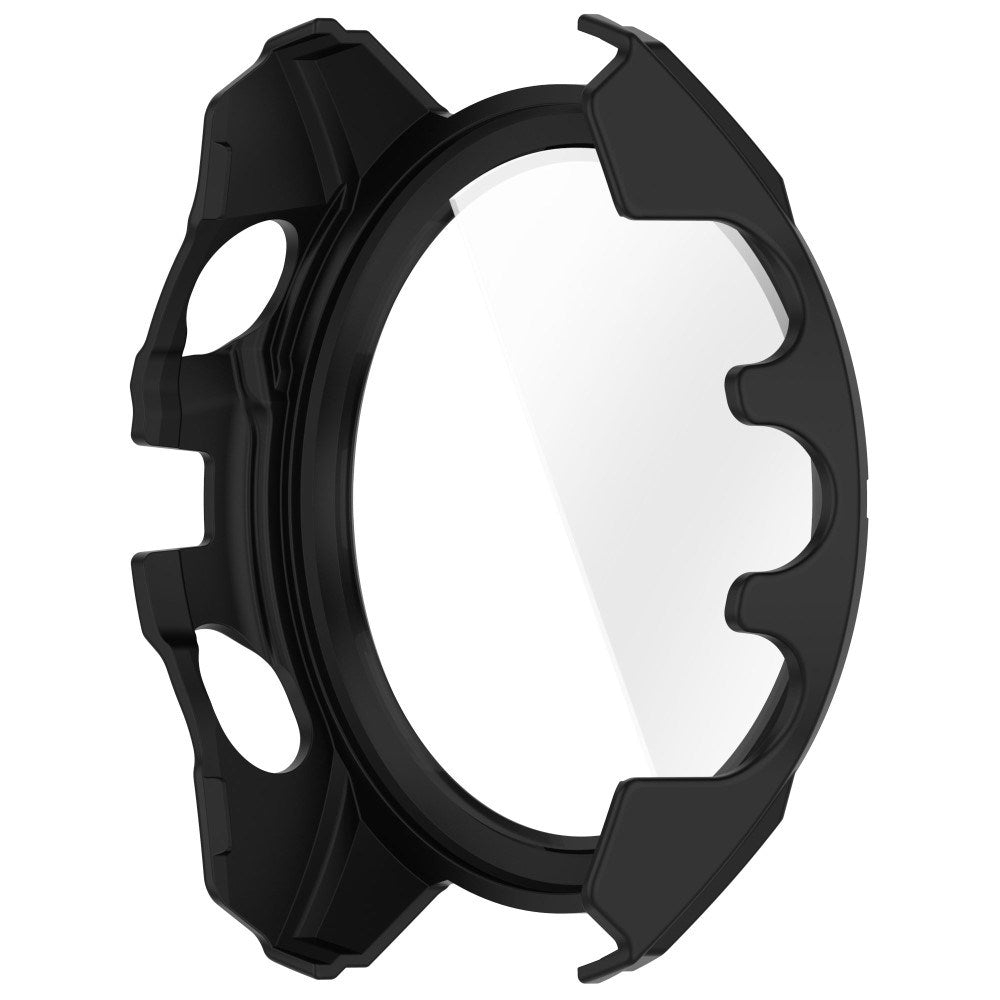 Garmin Tactix 8 AMOLED (47mm) - Hårdt Plastik Cover m. Beskyttelsesglas - Sort / Rød