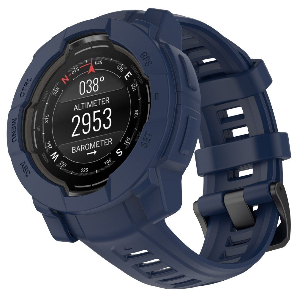 Garmin Instinct E (45mm) - Bumper Silikone Cover - Blå